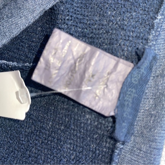 Blue Long Sleeve Raglan Crew Neck Dress 2pc - Picture 9 of 9